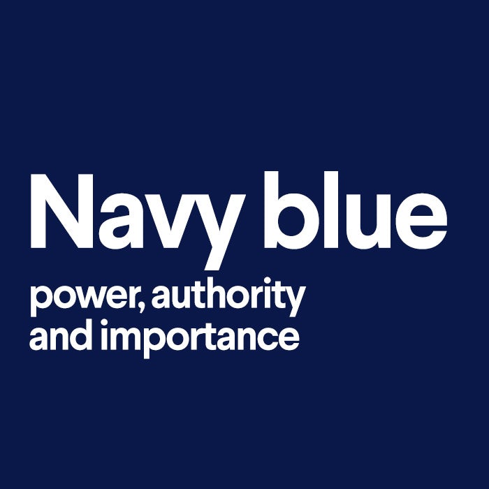 What does the color navy blue mean? - 99designs